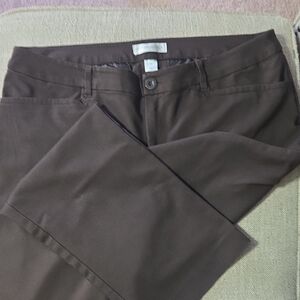 Christopher & Banks Chocolate Trousers Womens Size 14